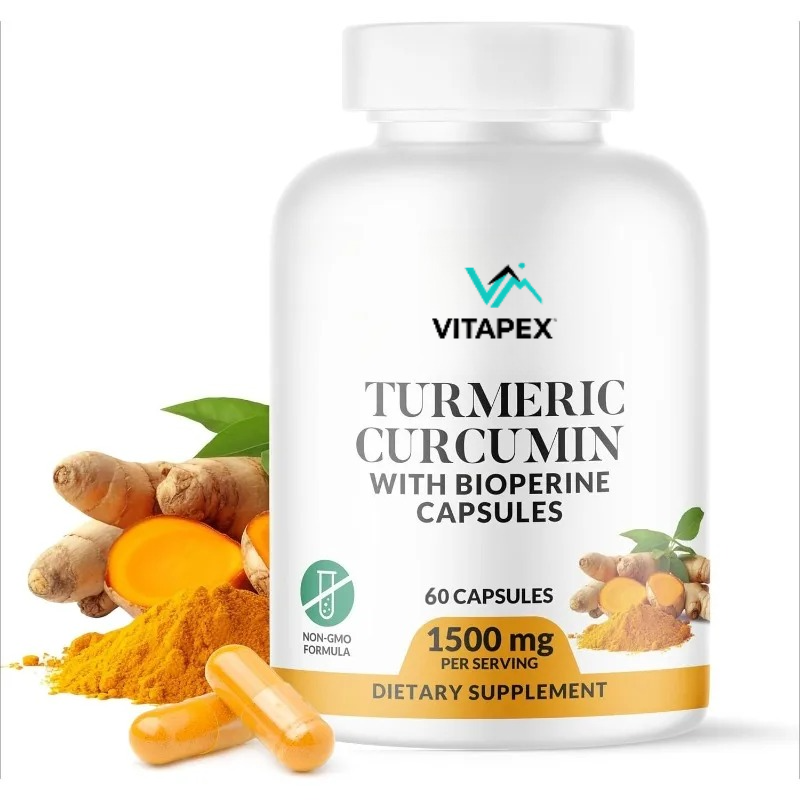 Turmeric Curcumin Capsule - Zerdeçal Kurkumin ve BioPerine 1500mg -